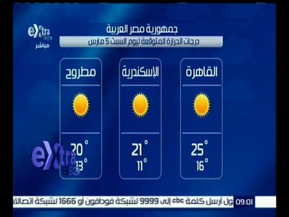 غرفة الأخبار | وحيد سعودي: طقس اليوم شتوي دافئ...