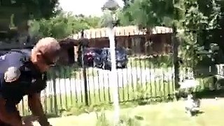 Mom attacked by cops in front of her children