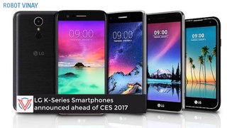 LG K-Series Smartphones Announced - Ahead of CES 2017