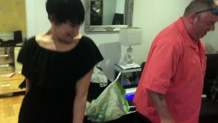 Danny Mac and Ecky Mac doing their thing in Dundee