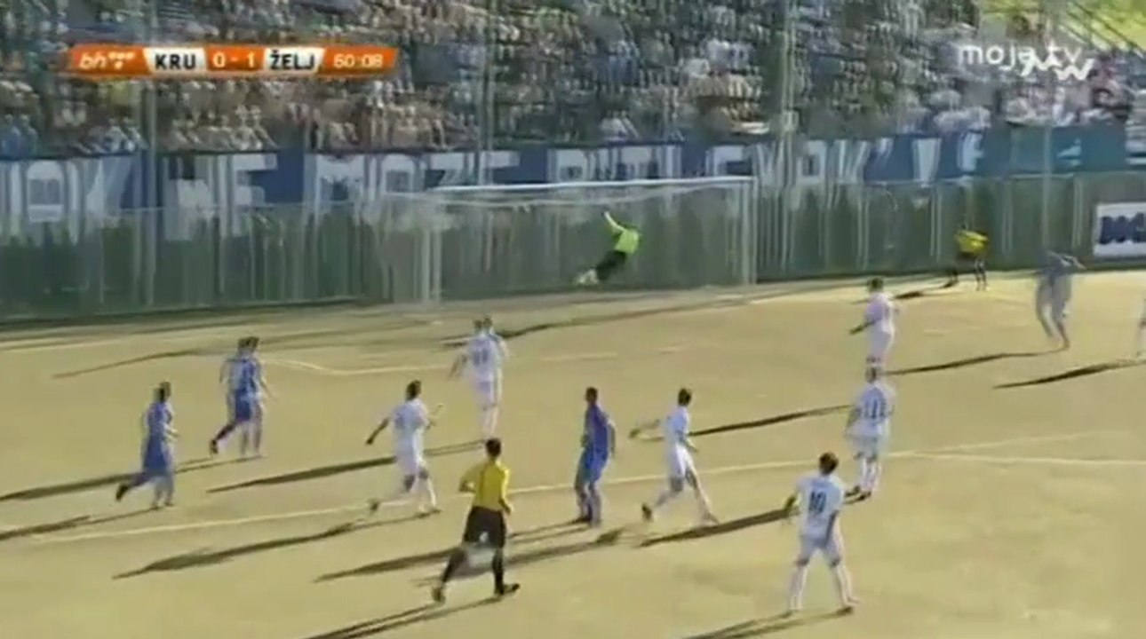FK Krupa - FK Željezničar / 1:1 Barić EUROGOL + replay
