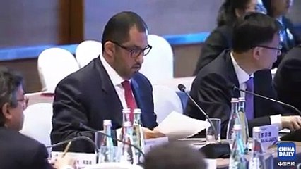 Hon Minister Prof Ahsan Iqbal addressing in "Strengthen Policy Coordination & Strategic Synergy Session" of  Belt and Road Forum