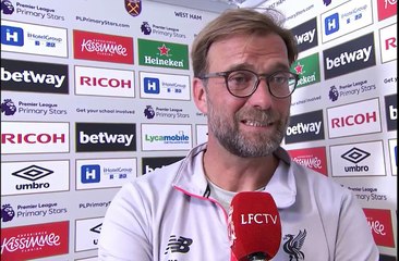 Klopp Lallana Lovren After LFC beat West Ham