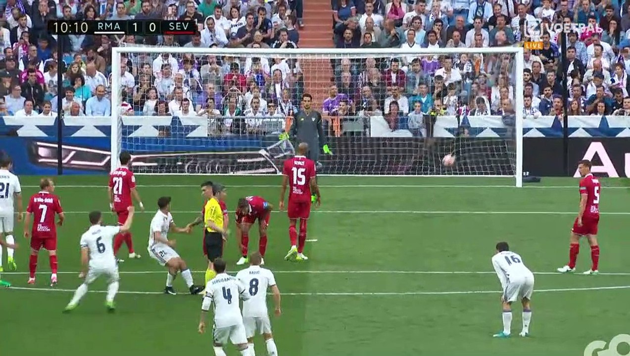 nacho Goal HD - Real Madrid 1 vs Sevilla 0 - 14/05/2017