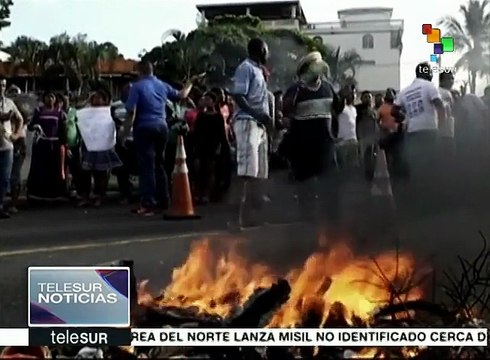 Protestan panameños para exigir justicia ante desalojos forzados