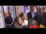 Miley Cyrus and Taylor Swift at Hannah Montana The Movie PREMIERE