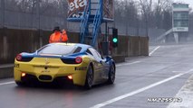 Ferrari 458 Challenge Brutal Downshifts and Accelerations!