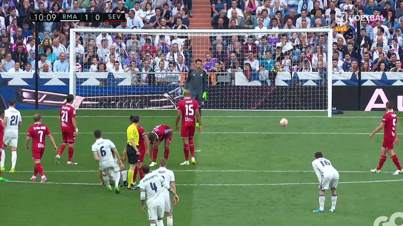 nacho Goal HD - Real Madrid 1 vs Sevilla 0 - 14/05/2017