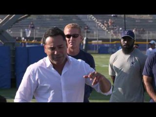 Oscar De La Hoya Motivational Speech To Dallas Cowboys Team vid golden boy boxing