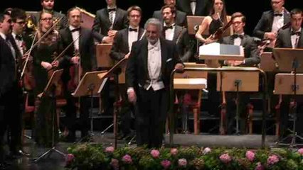 Plácido Domingo dirige la Orquesta de la Escuela de Música Reina Sofía