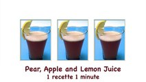 How to Make a Healthy Pear, Apple and Lemon Juice (HD)dsa