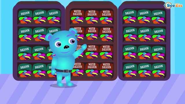 Learn Colors for Children with Gummy Bear Ball Balloons | Color Balloons Popping Show Kids Videos