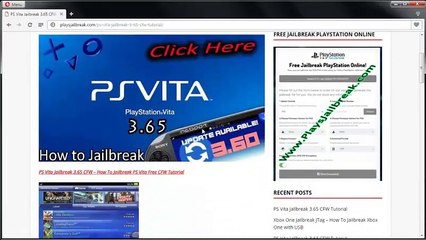 Jailbreak PS Vita 3.65OFW Free Download