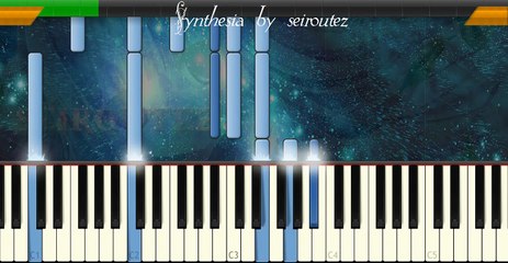 [Synthesia][MIDI][Piano] c_song HarpSound
