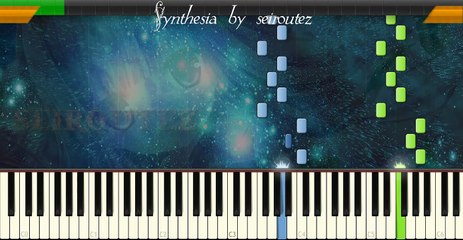[Synthesia][MIDI][Piano] c_TwoPartInventionNo8InF HarpSound