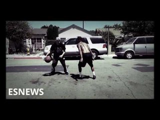 Elie Seckbach vs Speedy Mares On Basketball Court - esnews boxing