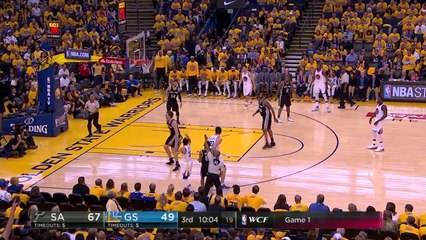 Steph Curry SPLASH party to Start the 3rd Quarter  - Spurs vs Warriors - May 14, 2017