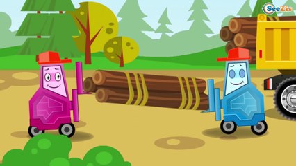 The Fire Truck VS the Red Fire Truck - Cartoons for children Superhero animation episodes