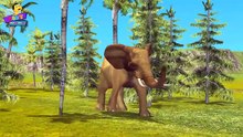 Finger Family Elephant Family Rhymes _ Animals Car
