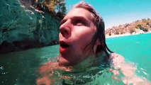 Cliff Jumping Trick Shots _ Brodie Smith