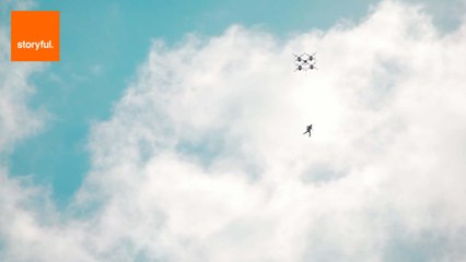 Skydiver Makes World’s First Drone Jump