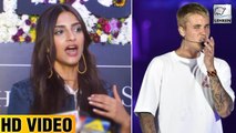 Sonam Kapoor Reacts On Justin Bieber's Lip Sync Controversy | LehrenTV