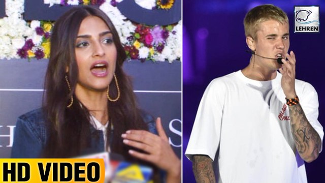 Sonam Kapoor Reacts On Justin Bieber's Lip Sync Controversy | LehrenTV