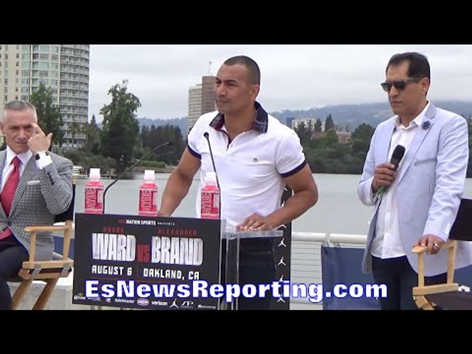 ALEXANDER BRAND "IT'S A GREAT HONOR TO FIGHT ANDRE WARD" HOPES TO GIVE A GREAT SPECTACLE
