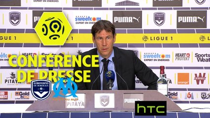 Conférence de presse Girondins de Bordeaux - Olympique de Marseille (1-1) : Ligue 1 / 2016-17