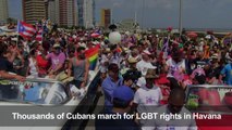 Parade for gay rights in Cuba