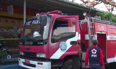 Titik Kebakaran Pasar Songgolangit Sulit Padam