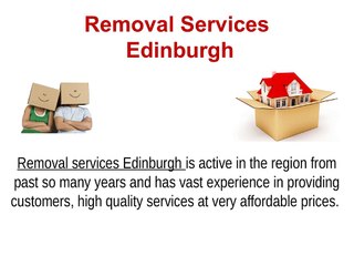 Affordable Relocation Services In Edinburgh