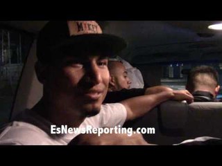 EXCLUSIVE - In The Limo Mikey Garcia feeling happy , dropped Rojas 4 times - EsNews Boxing