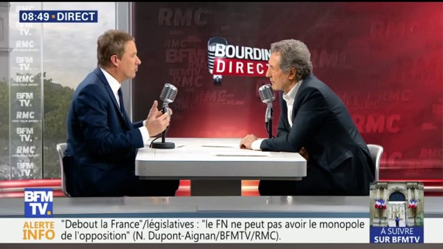 Dupont-Aignan : Je pense que Marine Le Pen a perdu car, peut-être, elle n’a pas assez infléchi son programme