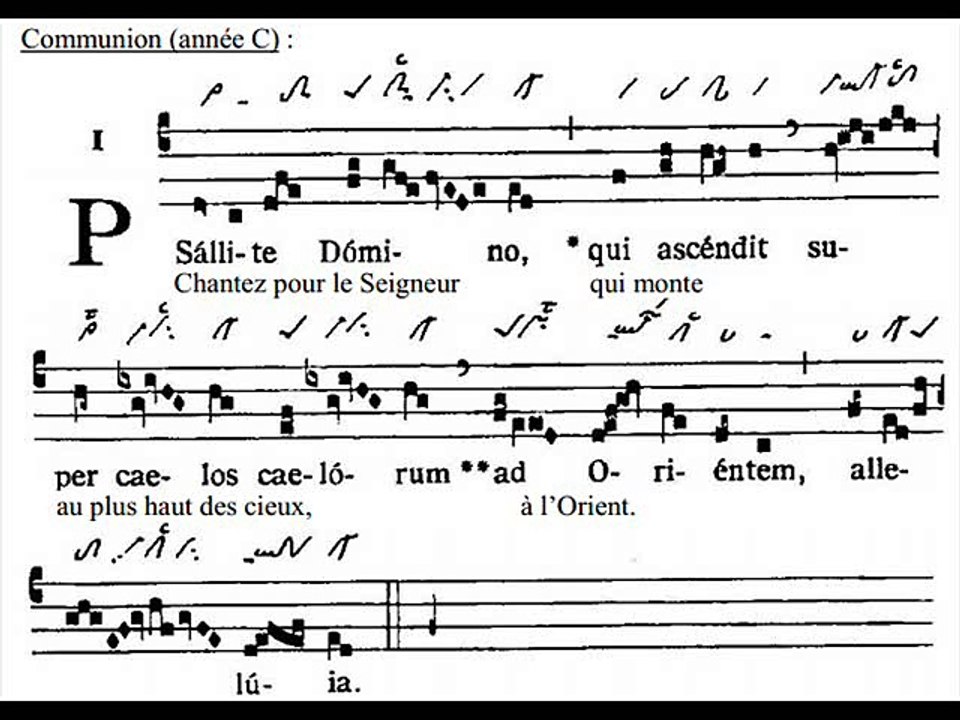 Communio Psallite Domino, Ascensione Domini (Ascension)