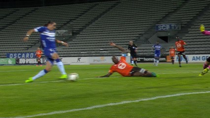 Bastia-Lorient : L'ouverture du score d'Enzo Crivelli