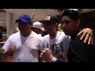 EXCLUSIVE: Mikey Garcia back in the hotel after his win - EsNews Boxing