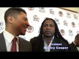 DEWEY COOPER WORRIED ABOUT KHAN'S CHIN; CAN'T TAKE PUNCH WITH BOXING GLOVE NOW MMA GLOVE?