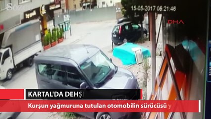 Kartal'da otomobile kurşun yağmuru