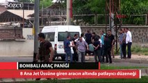 Diyarbakır 8. ana jet us komutanlıgı onunde bombalı arac panigi