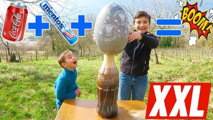 CHALLENGE COCA-MENTOS GÉANT BALLON EXPLOSION !!!
