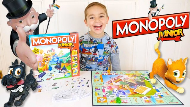JEU - MONOPOLY JUNIOR - Swan achète un Parc d'Attractions, un ZOO, une Pizzéria - Jeu de société