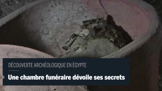 Egypte : les archéologues ouvrent une nouvelle chambre funéraire
