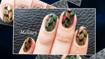FALL NAILS   AUTUMN LEAVES MULTI COLOR STAMPING NAIL ART DESIGN TUTORIAL   MELINEY HOW TO