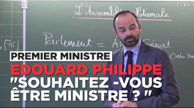 Edouard Philippe en mars : Si un président que j'aime bien me propose d'être ministre, je regarderai