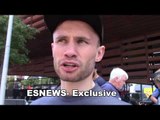 Exclusive Carl Frampton After Weigh In With Leo Snata Cruz Esnews Boxing