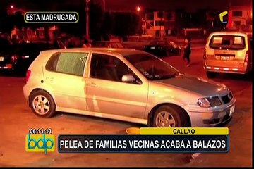 Callao: pelea entre familias vecinas acaba con un herido de bala