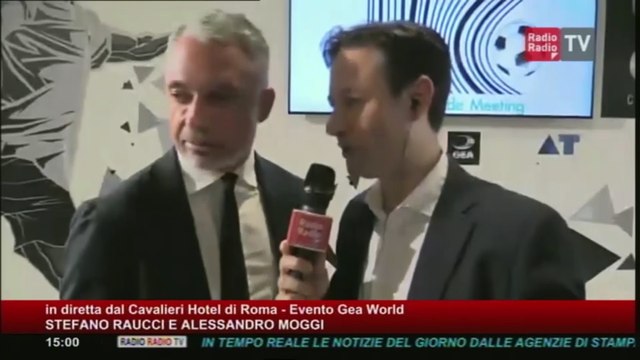 Alessandro Moggi ai microfoni di Radio Radio - Evento Gea World - 15 Maggio 2017