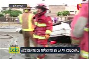 Cercado de Lima: se registró aparatoso accidente en la avenida Colonial