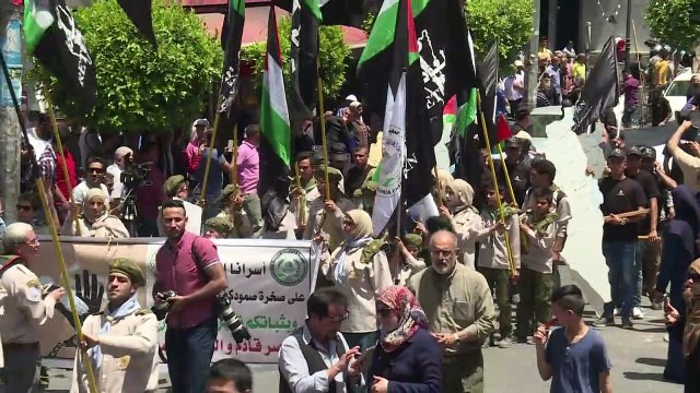 Des Palestiniens commémorent l'anniversaire de la Nakba